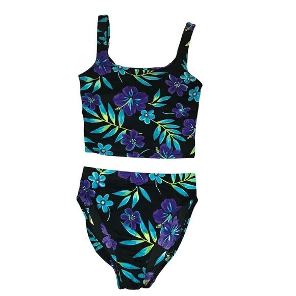 Catalina Other - Catalina Women's Two Piece Tropical Print Bikini Swimsuit Size M